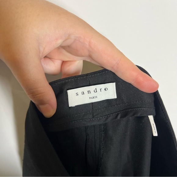 Sandro Roxanne Wide Leg Loose Fit Pant Trouser Size 38 or US 6 - Picture 12 of 14